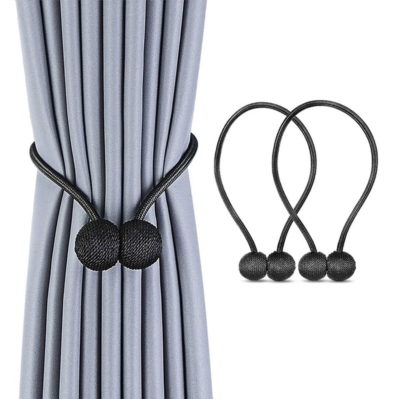 Magnetic Curtain Tiebacks for Window Decoration 1 Pair(2PCS)